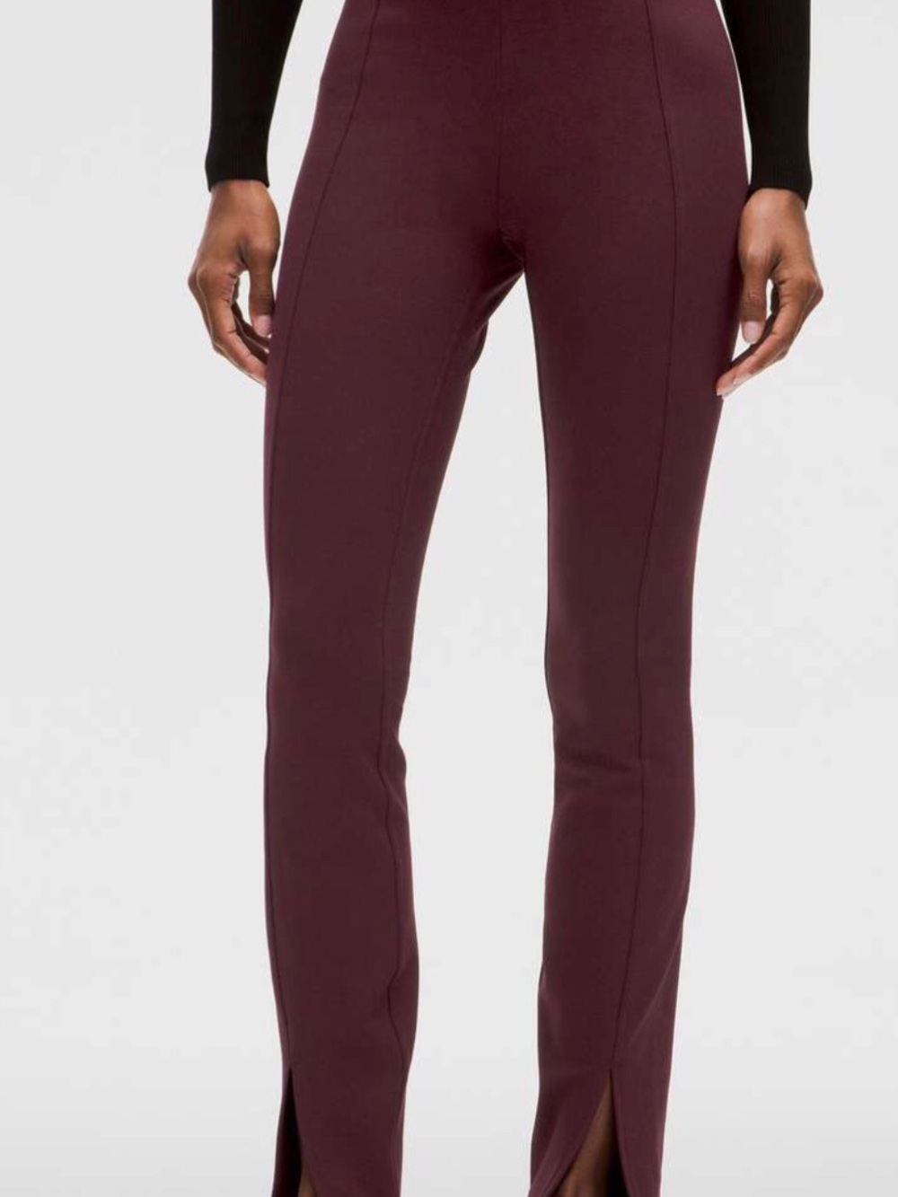 Lululemon Stretch Knit High-Rise Pull-On Pant Womens Medium Plum LW5GD0S